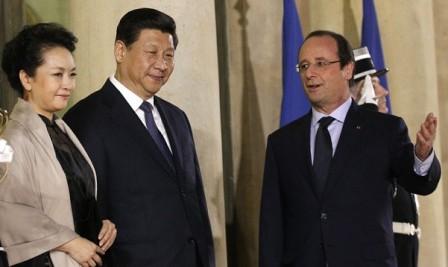 Xi Jinping Peng Liyuan Hollande Paris